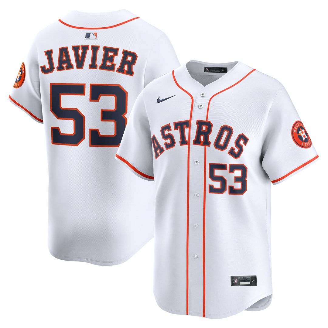 Houston Astros Nike Cristian Javier Home Limited Baseball Jersey - White
