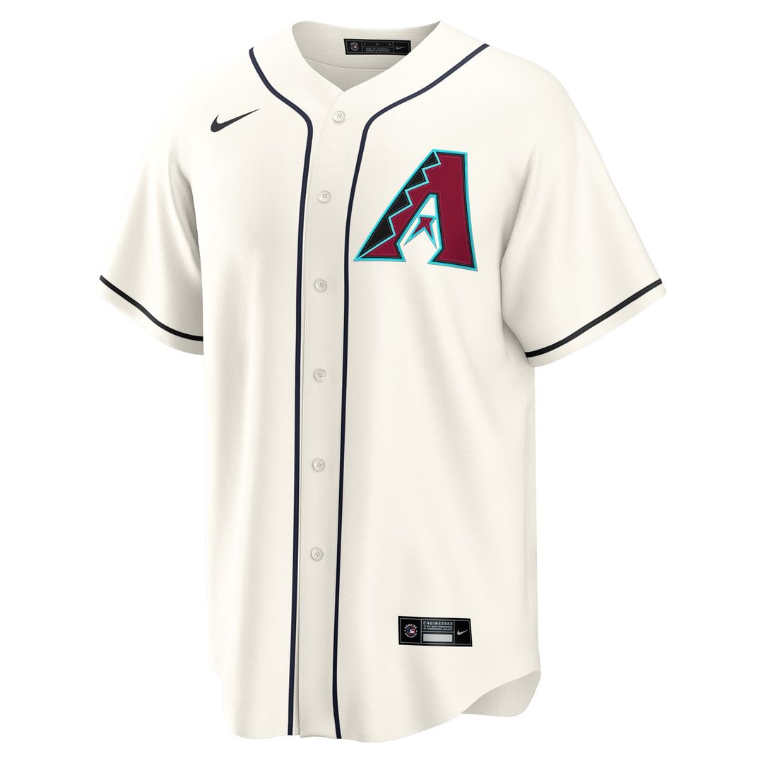 Arizona Diamondbacks Nike Home Replica Baseball Jersey - Cream