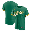 Athletics Nike Alternate Sponsor Patch Authentic Baseball Jersey - Green