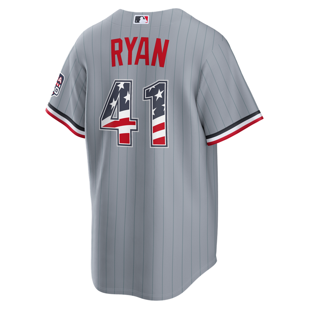 Minnesota Twins Nike Fourth of July Joe Ryan USA 250 Stadium Baseball Jersey - Gray