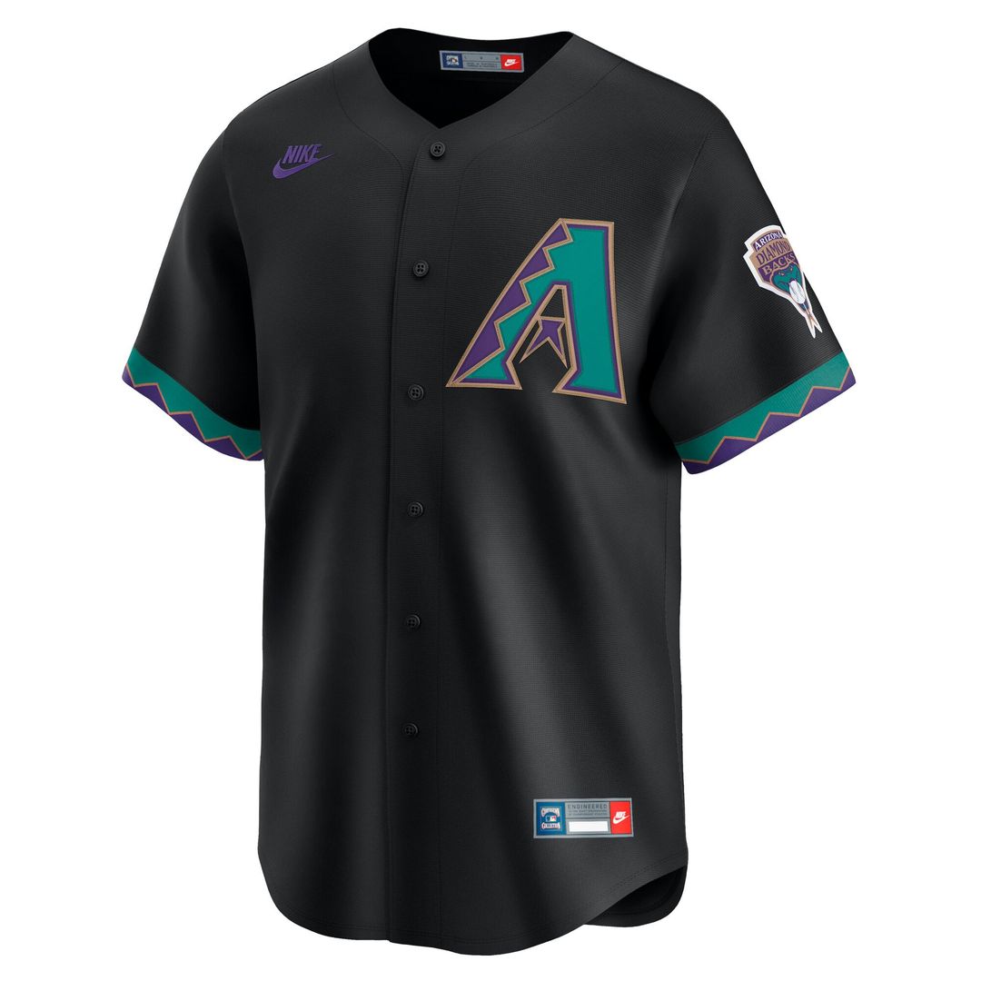 Arizona Diamondbacks Nike Randy Johnson Throwback Cooperstown Collection Limited Baseball Jersey - Black