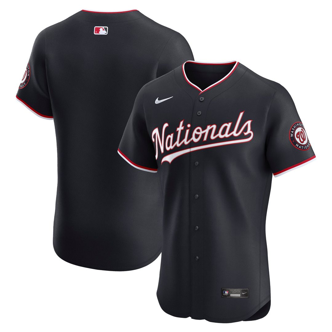 Washington Nationals Nike Alternate Elite Baseball Jersey - Navy