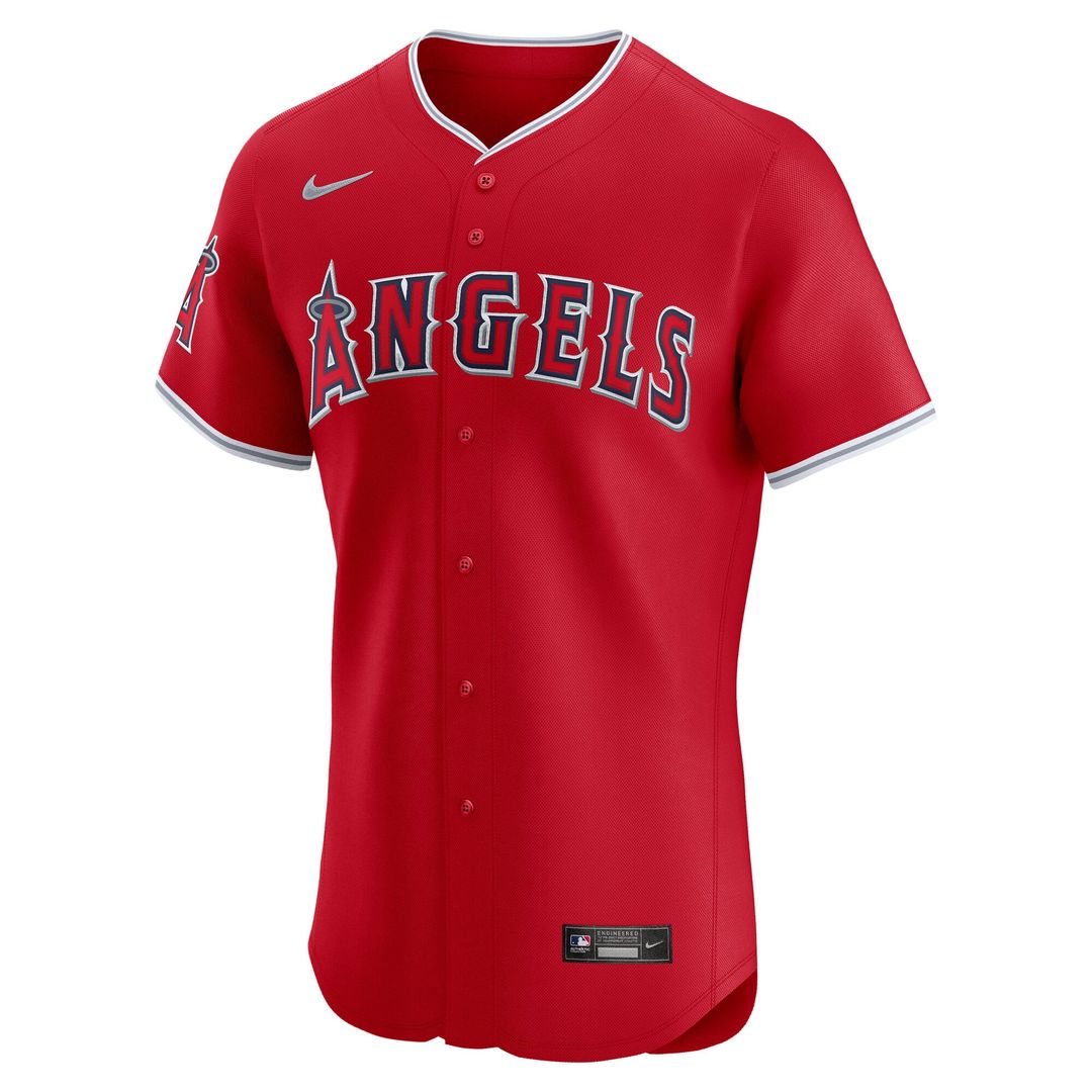 Los Angeles Angels Nike Alternate Elite Baseball Jersey - Red