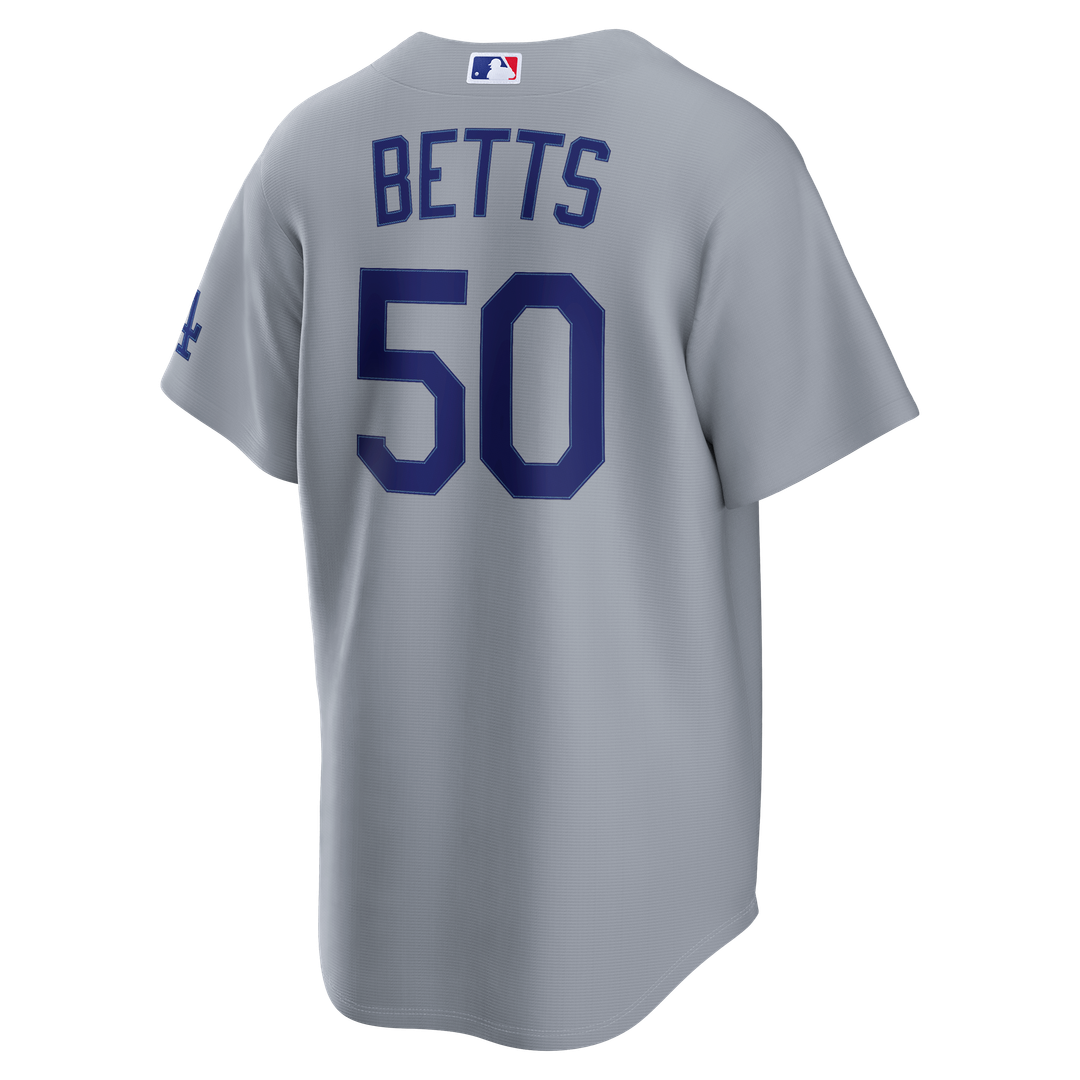 Los Angeles Dodgers Nike Mookie Betts Stadium Baseball Jersey - Gray