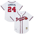 Atlanta Braves Mitchell & Ness Deion Sanders Cooperstown Collection 1992 Authentic Baseball Jersey - White