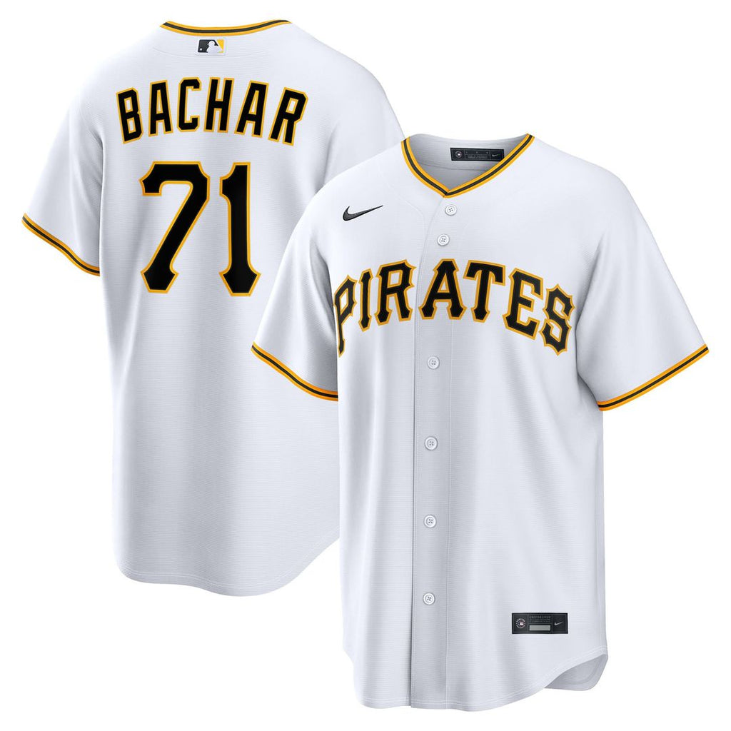 Pittsburgh Pirates Nike Lake Bachar Home Replica Baseball Jersey - White