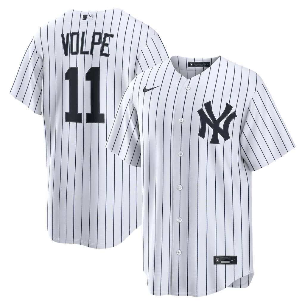New York Yankees Nike Anthony Volpe Home Replica Baseball Jersey - White
