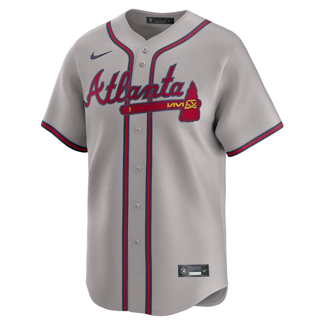 Atlanta Braves Nike Matt Olson Road Limited Baseball Jersey - Gray