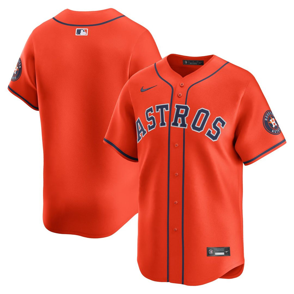 Houston Astros Nike Alternate Limited Baseball Jersey - Orange