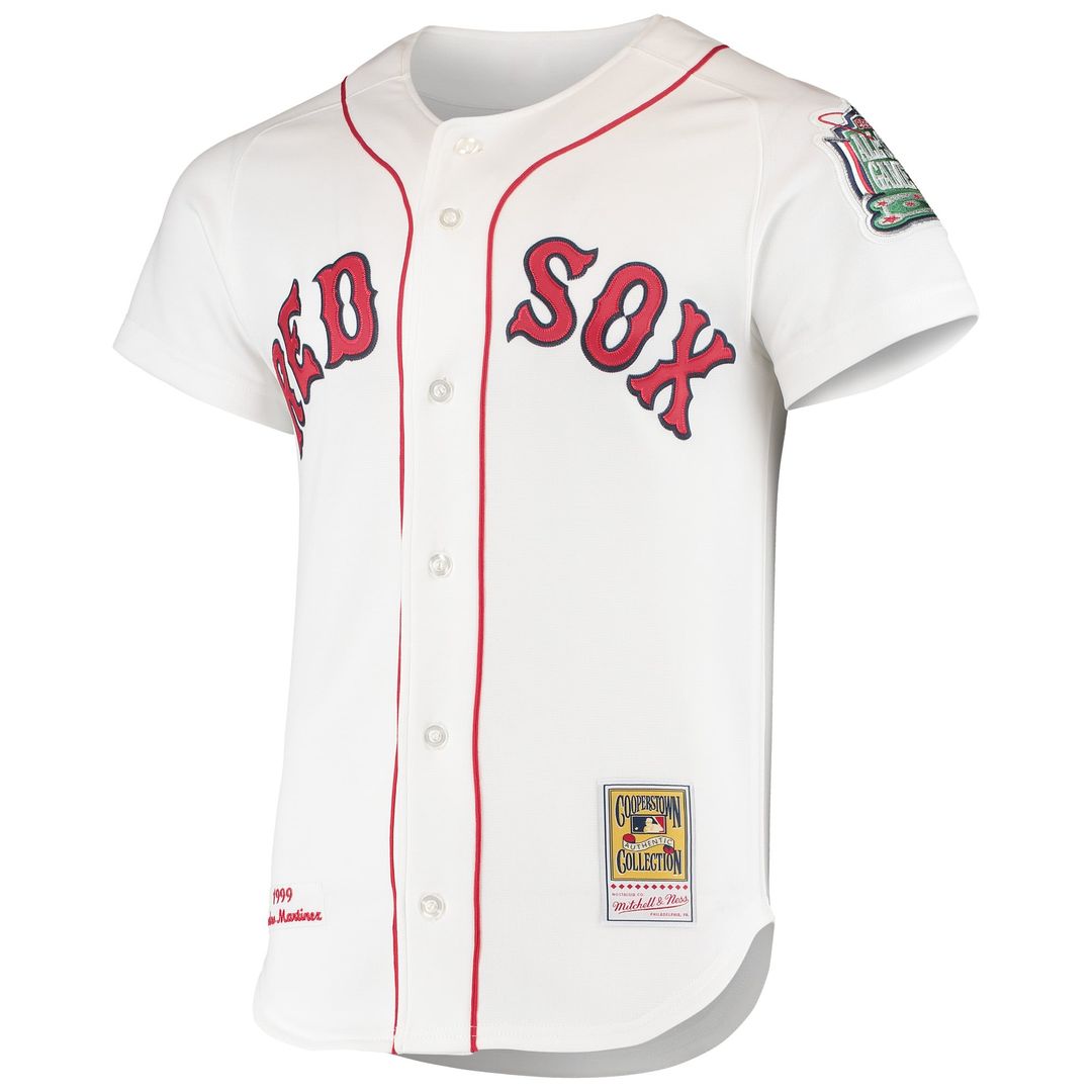 Boston Red Sox Mitchell & Ness Pedro Martinez 1999 Cooperstown Collection Home Authentic Baseball Jersey - White