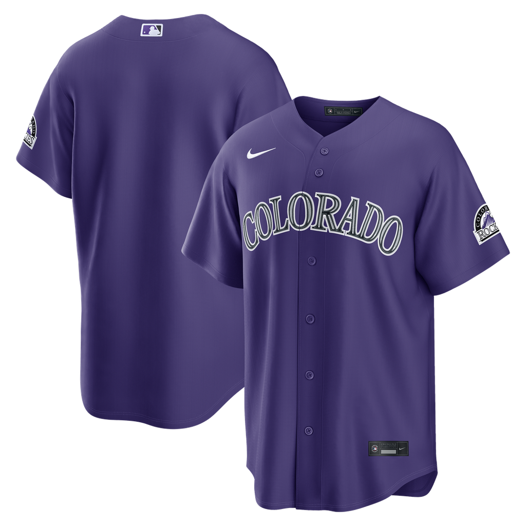 Colorado Rockies Nike Alternate Stadium Baseball Jersey - Purple
