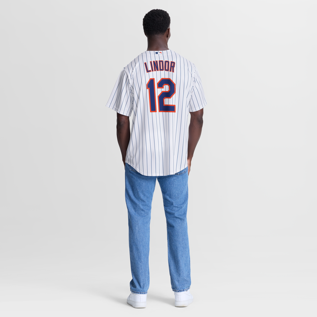 New York Mets Nike Francisco Lindor Home Replica Baseball Jersey - White