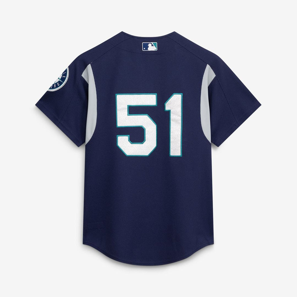 Seattle Mariners Mitchell & Ness Ichiro Suzuki Cooperstown Collection Batting Practice Baseball Jersey - Navy