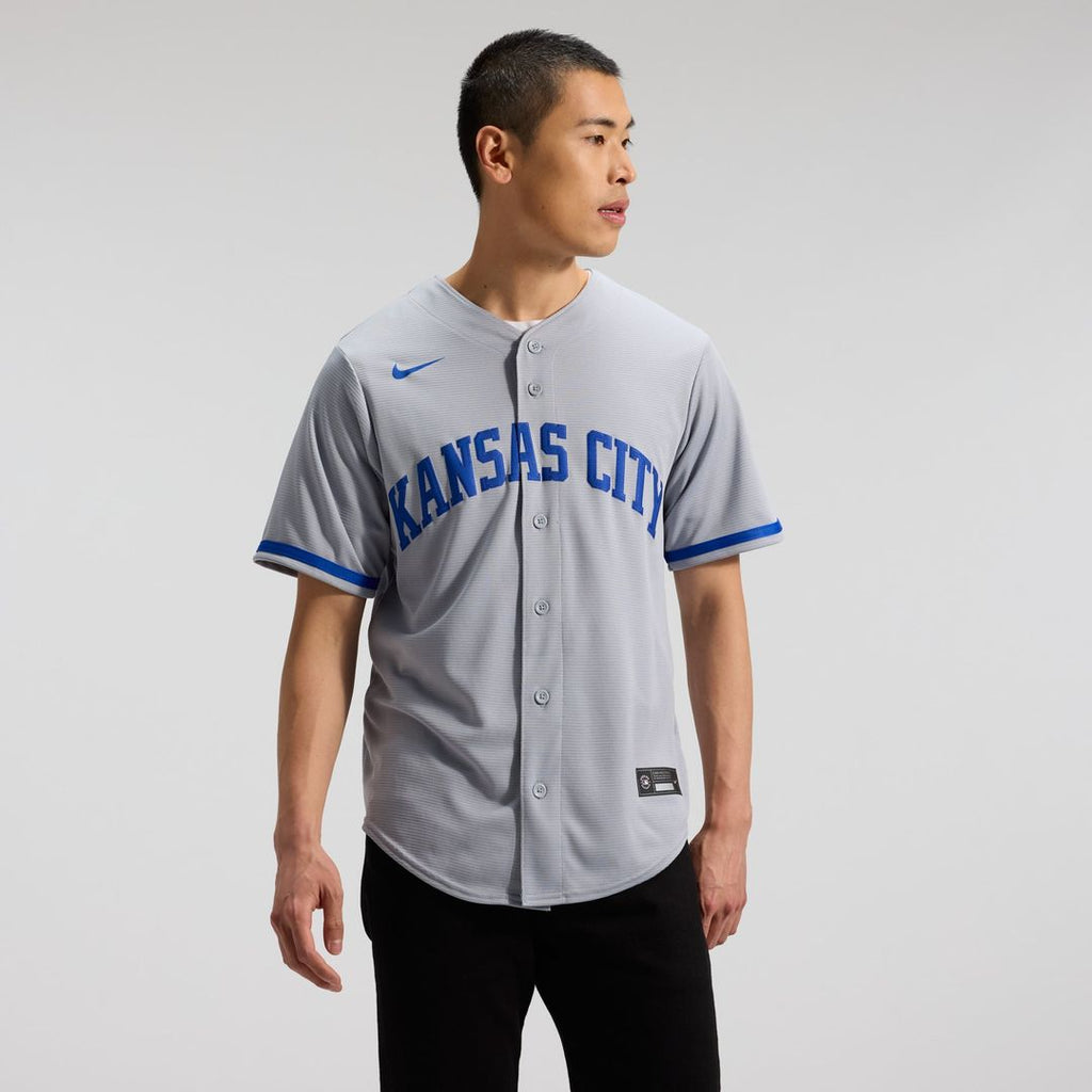 Kansas City Royals Nike Bobby Witt Jr. Road Replica Baseball Jersey - Gray