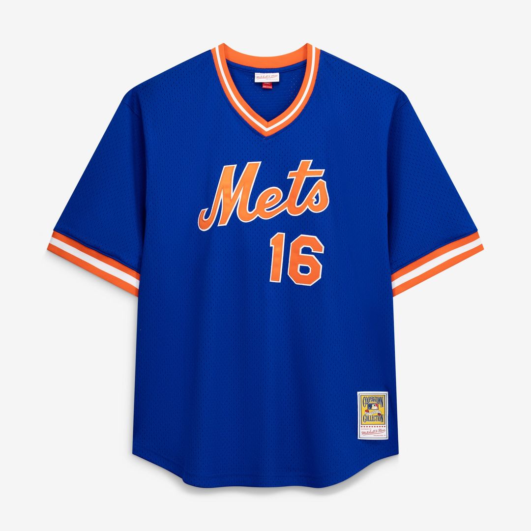 New York Mets Profile Dwight Gooden Big & Tall Cooperstown Collection Mesh Batting Practice Baseball Jersey - Royal