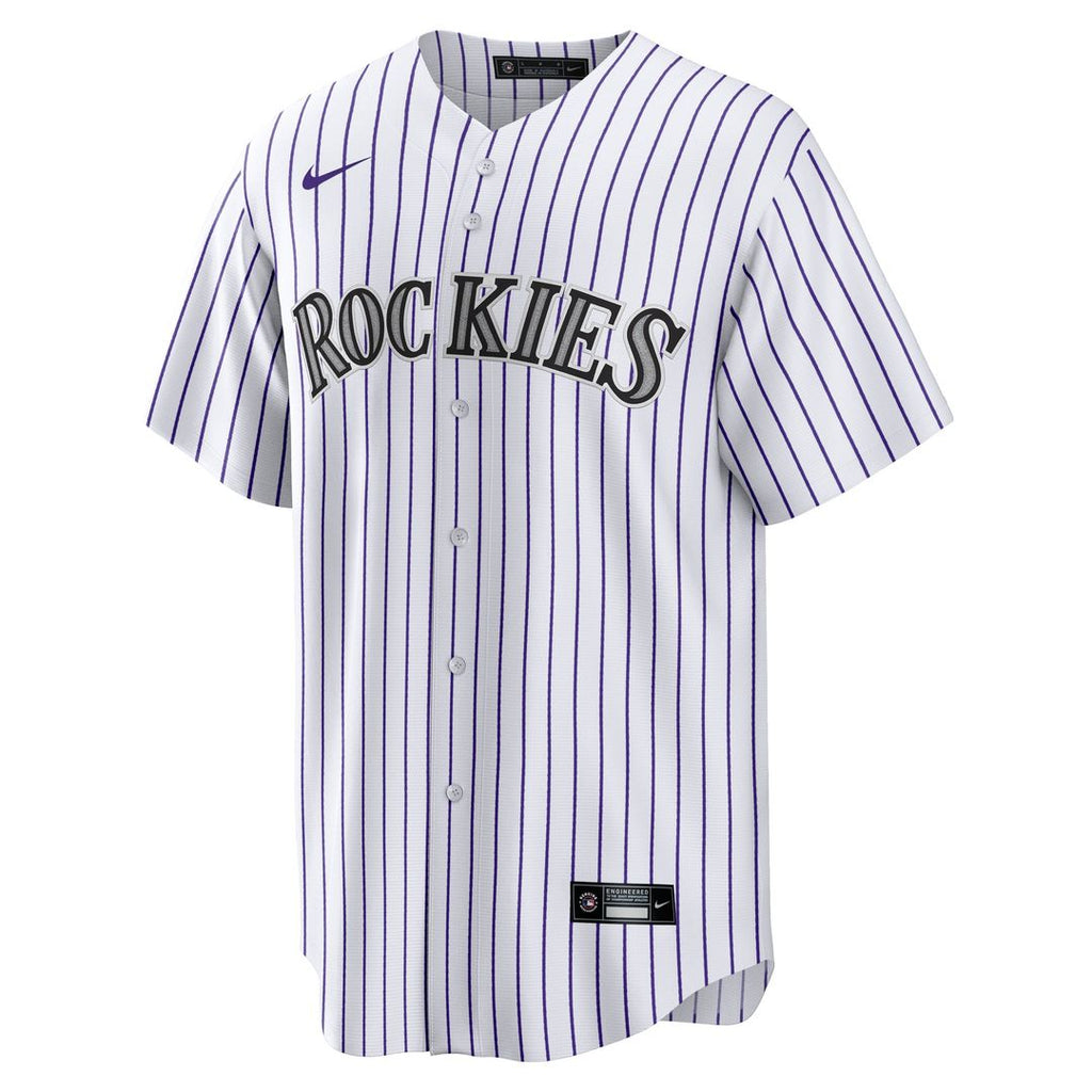 Colorado Rockies Nike Jordan Beck Home Replica Baseball Jersey - White