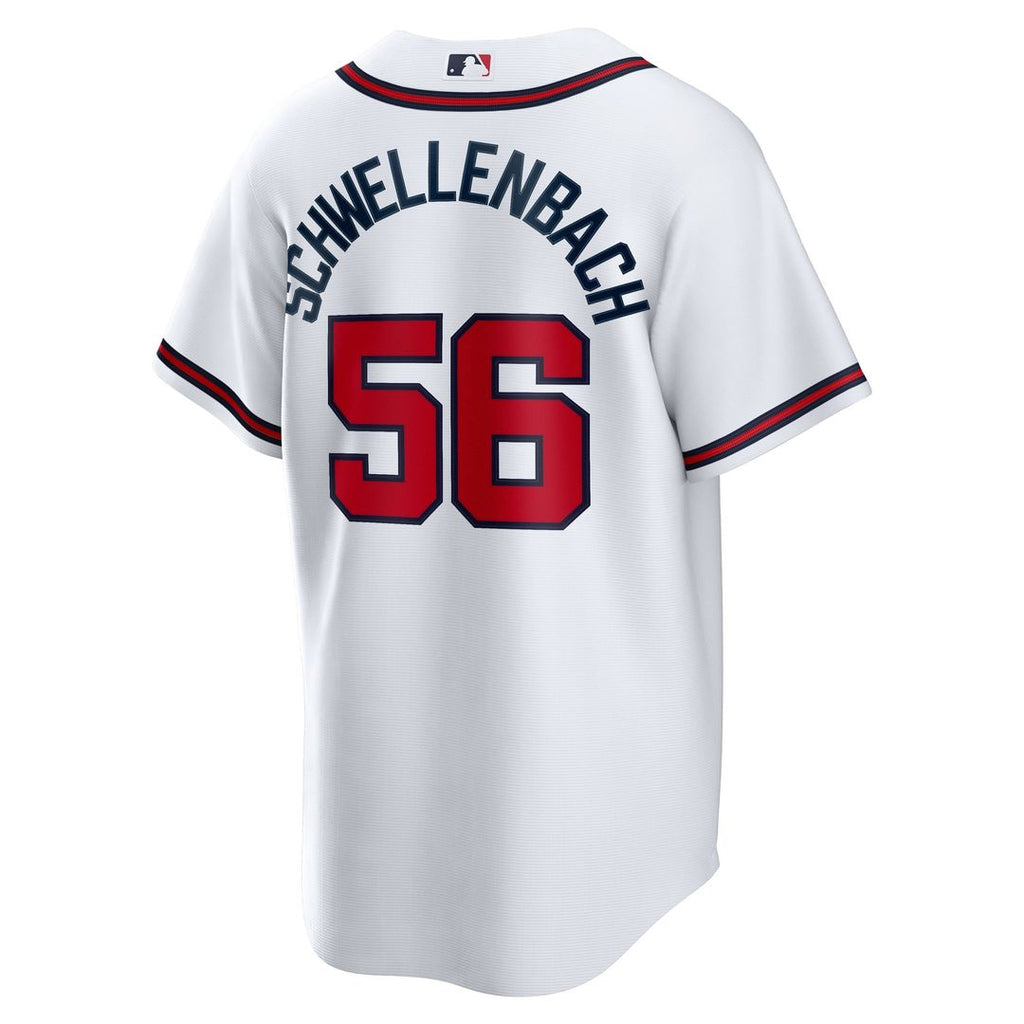 Atlanta Braves Nike Spencer Schwellenbach Home Replica Baseball Jersey - White