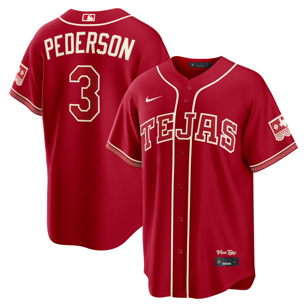 Texas Rangers Nike Joc Pederson 2026 City Connect Stadium Baseball Jersey - Red
