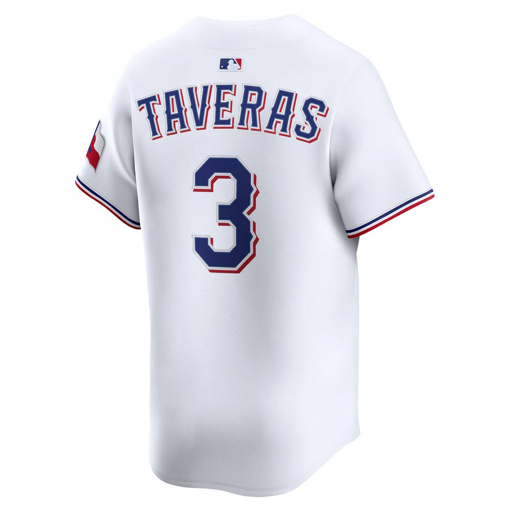 Texas Rangers Nike Leody Taveras Home Limited Baseball Jersey - White