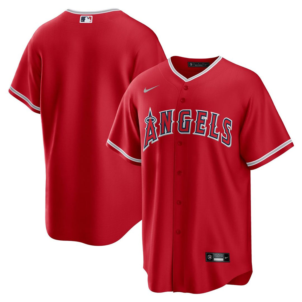 Los Angeles Angels Nike Alternate Replica Team Baseball Jersey - Red