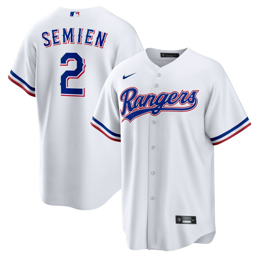 Texas Rangers Nike Marcus Semien Home Replica Baseball Jersey - White